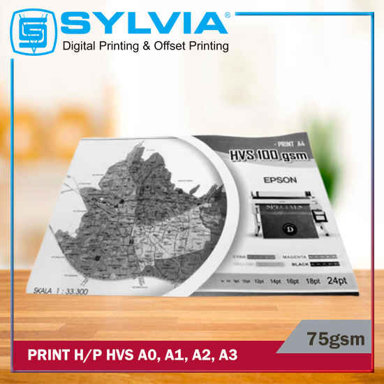 Print A1 Hitam Putih HVS 75gsm 
