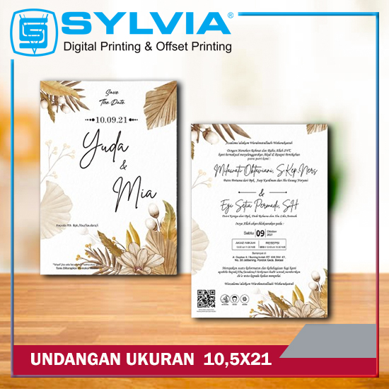  Undangan Ukuran 10,5X21