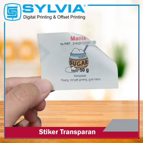 Stiker Transparan A3