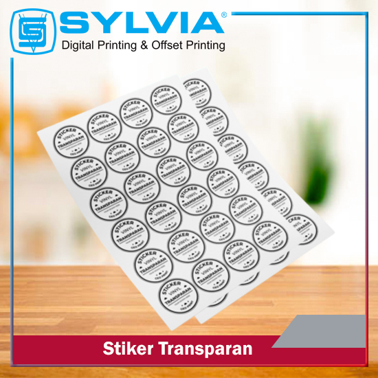 Stiker Transparan A3