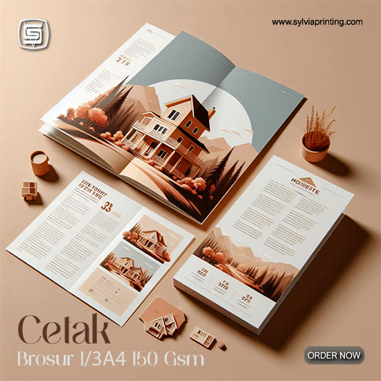 Brosur Flyer 1/3 A4 150Gsm