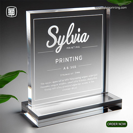 Plakat Akrilik Grafir Tebal 5mm (Uk A6) 