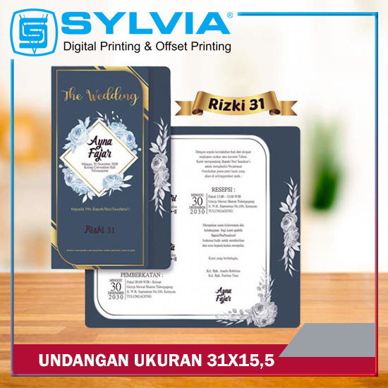  Undangan Ukuran 31X15,5 