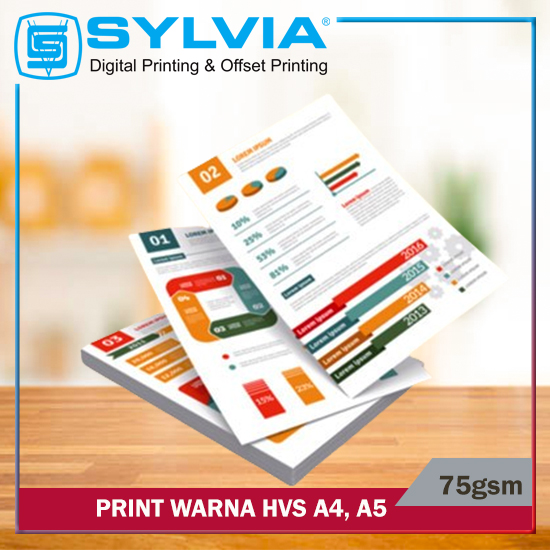 Print Warna A4 HVS 75gsm