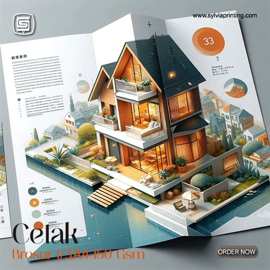 Brosur Flyer 1/3 A4 150Gsm
